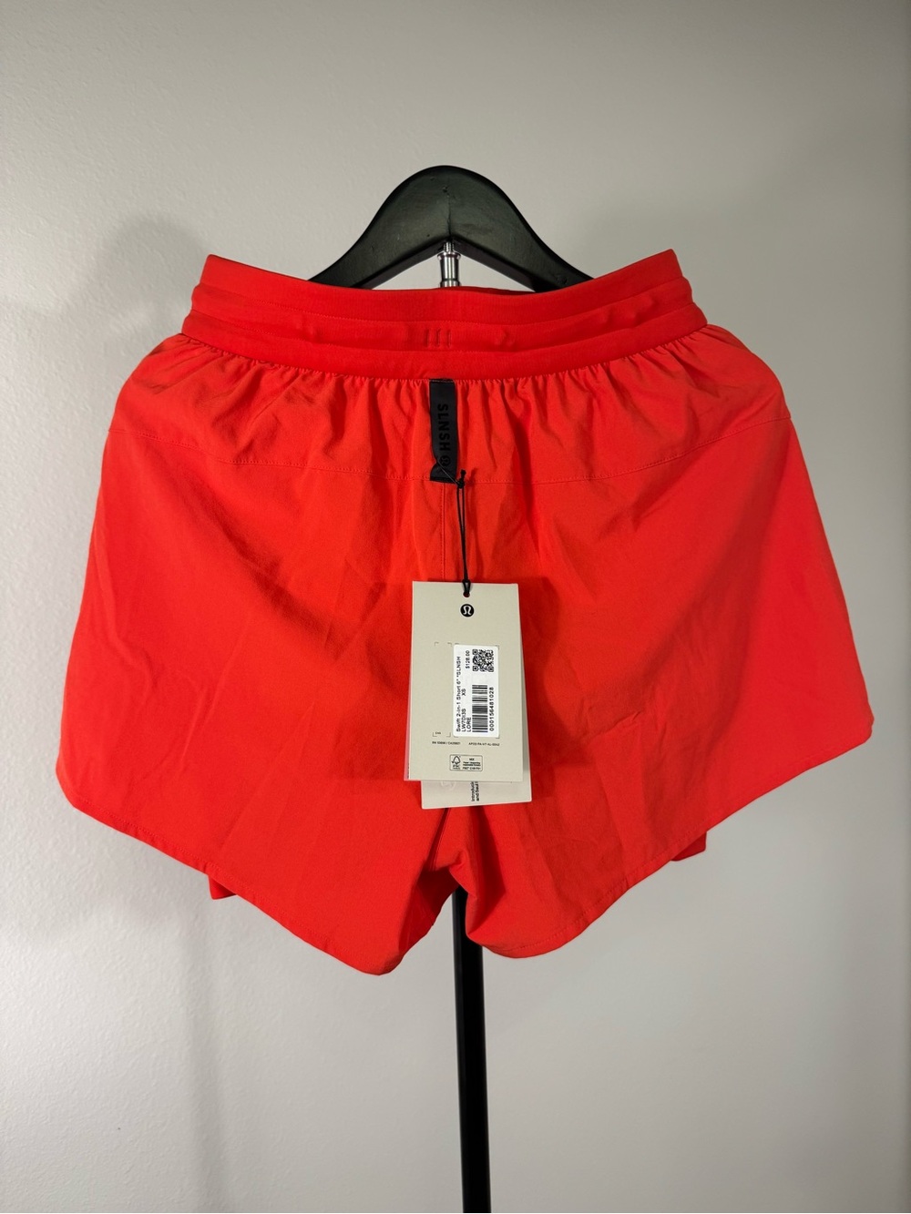 NWT Lululemon x Saul Nash SLNSH Swift 2-in-1 High Rise Short 6” XS Red coral 🪸